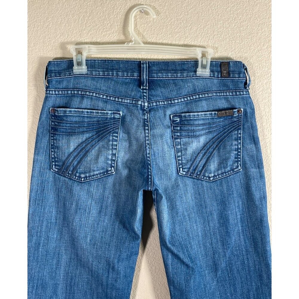 7 For All Mankind Jeans Women's DOJO Bermuda Shorts in Medium wash - Picture 6 of 7